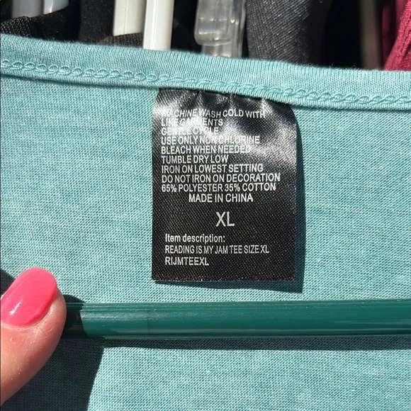 Teal Graphic Tee - Reading is My Jam - Picture 3 of 4